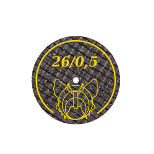 Yellow Butterfly Discs 26/0.5mm